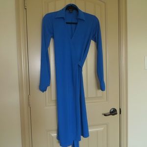 Midi Wrap Long Sleeeved Express Size 3-4 Dress